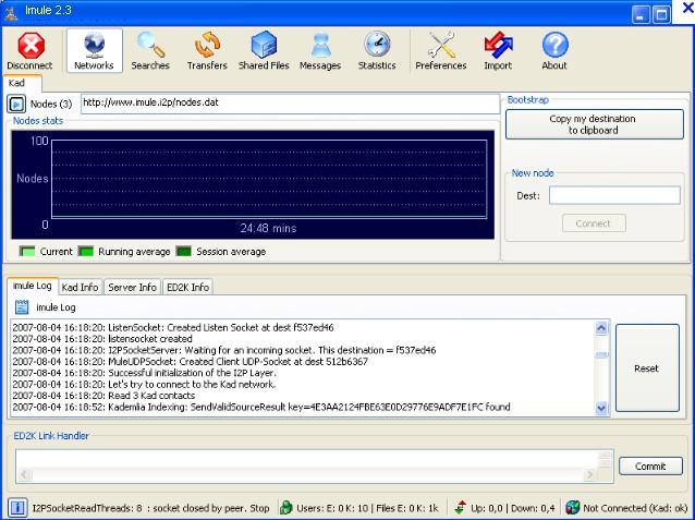lMule user interface screenshot