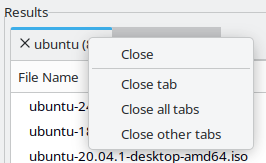 Tab right-click menu