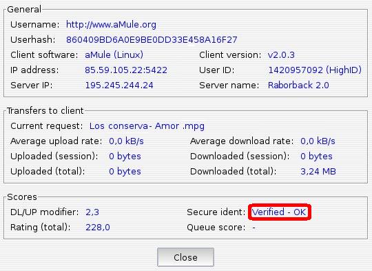 Secure ident field