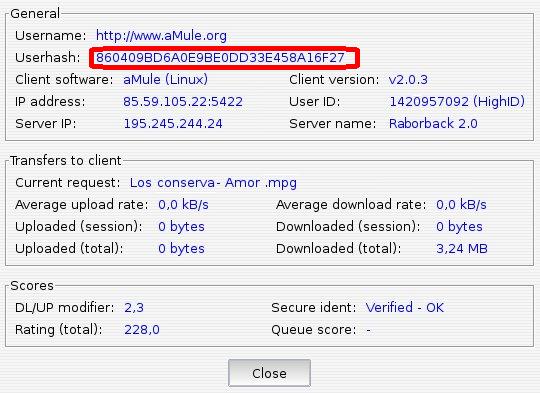 Userhash field