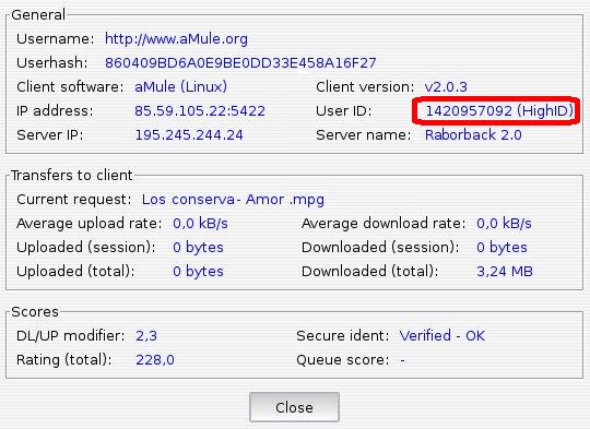 User ID field