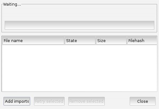 Import window