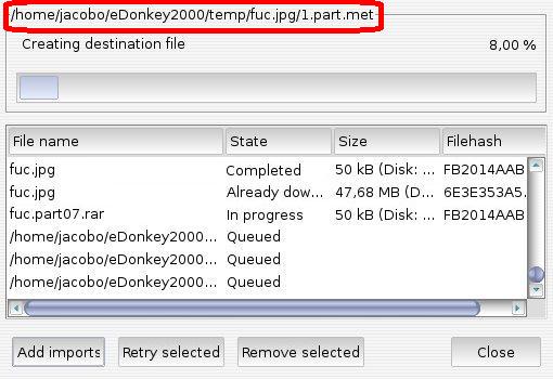 Current directory being imported