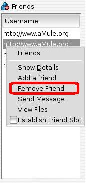 Send message menu item