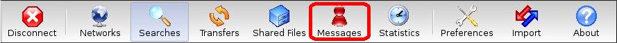 Toolbar messages icon blinking