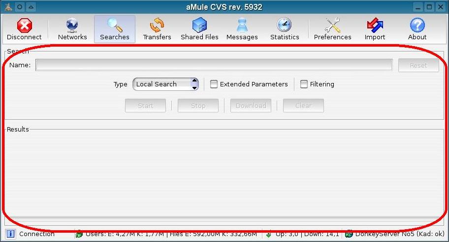 Search window overview