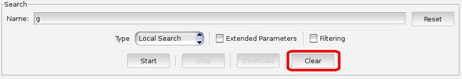 Clear button