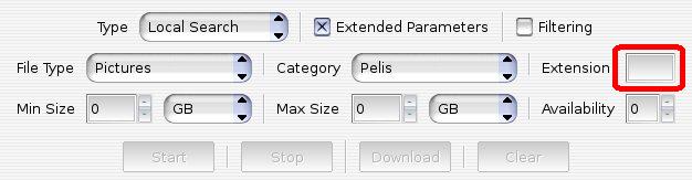 Extension filter